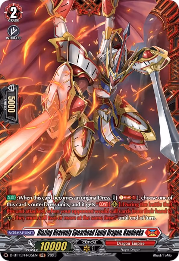 Blazing Heavenly Spearhead Equip Dragon, Nandeeka
