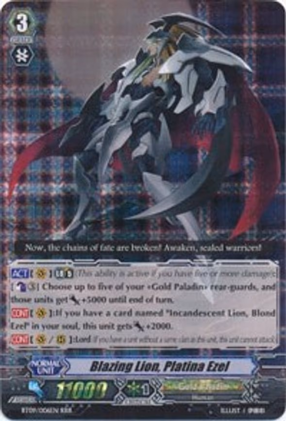 Blazing Lion, Platina Ezel