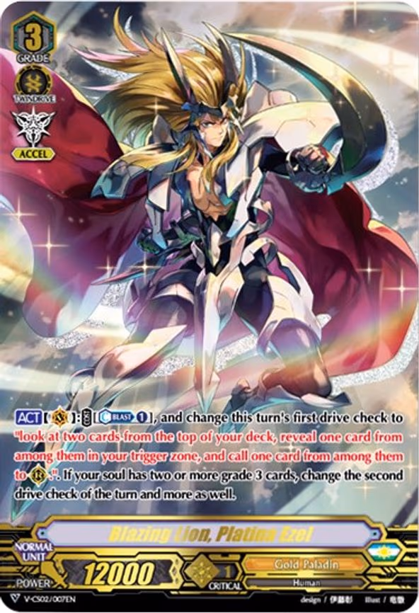 Blazing Lion, Platina Ezel