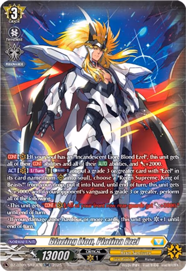 Blazing Lion, Platina Ezel