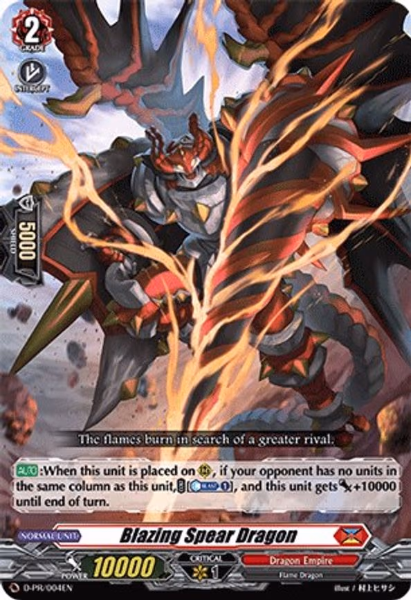 Blazing Spear Dragon - PR (D-PR/004EN)
