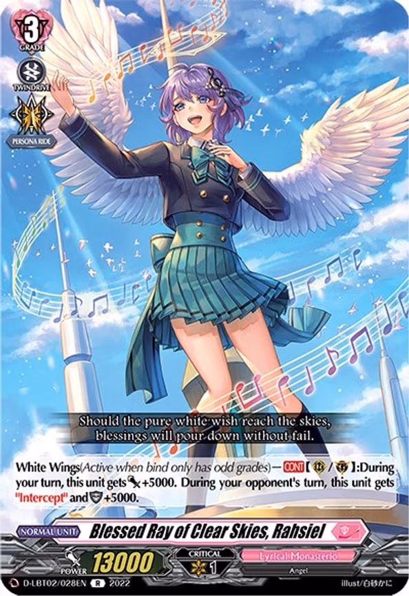 Blessed Ray of Clear Skies, Rahsiel
