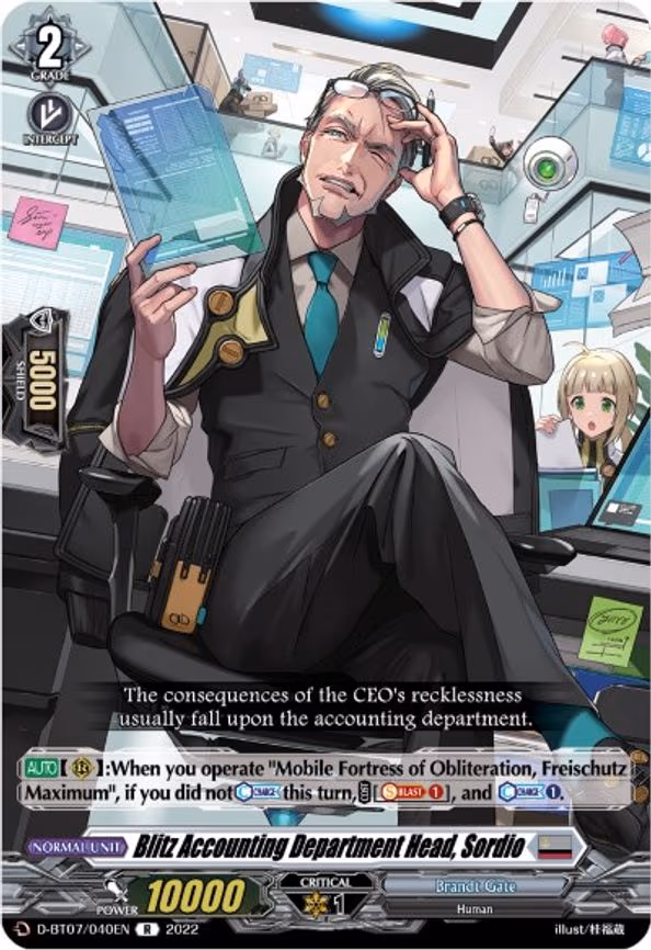 Blitz Accounting Department Head, Sordio