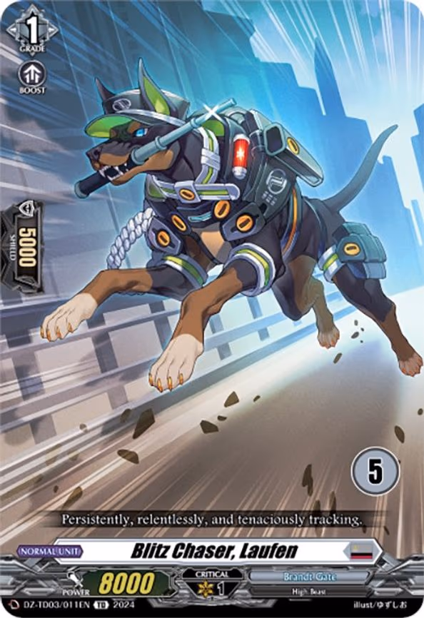Blitz Chaser, Laufen