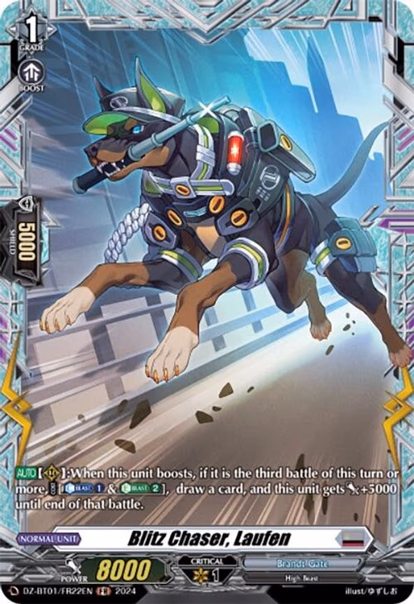 Blitz Chaser, Laufen