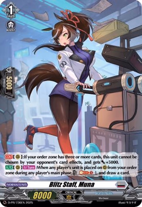 Blitz Staff, Muna