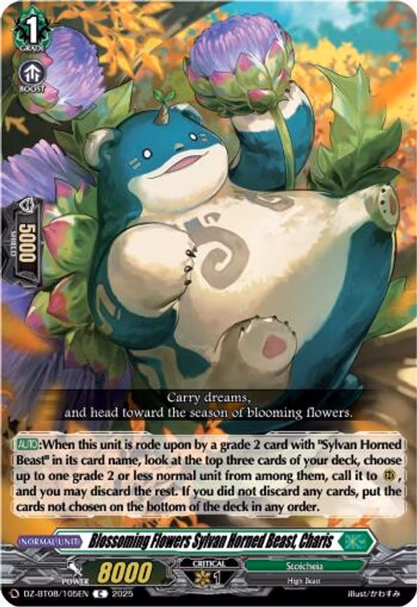 Blossoming Flowers Sylvan Horned Beast, Charis - C (DZ-BT08/105EN)