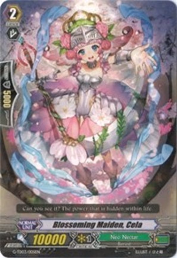 Blossoming Maiden, Cela