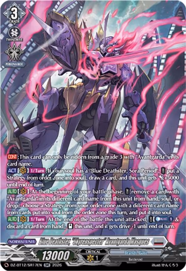 Blue Deathster, "Skyrenspecter" Avantgarda Masques - SR (DZ-BT12/SR17EN)