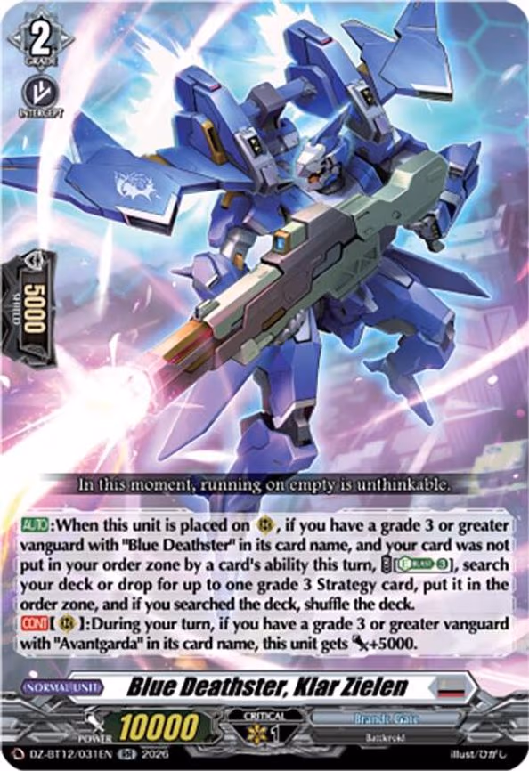 Blue Deathster, Klar Zielen - RR (DZ-BT12/031EN)