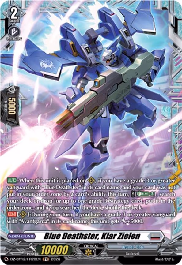 Blue Deathster, Klar Zielen - Frame Rare (DZ-BT12/FR20EN)