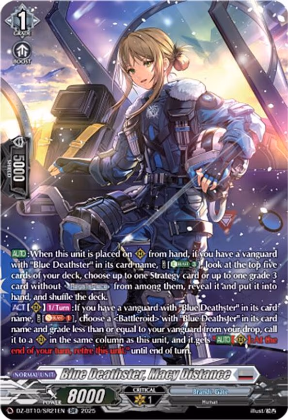 Blue Deathster, Macy Distance