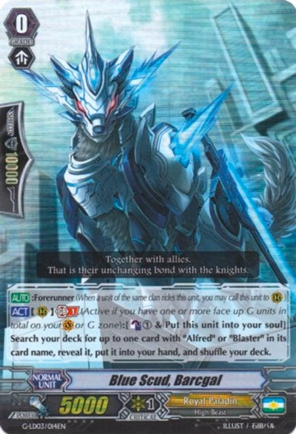 Blue Scud, Barcgal