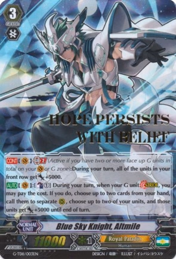 Blue Sky Knight, Altmile