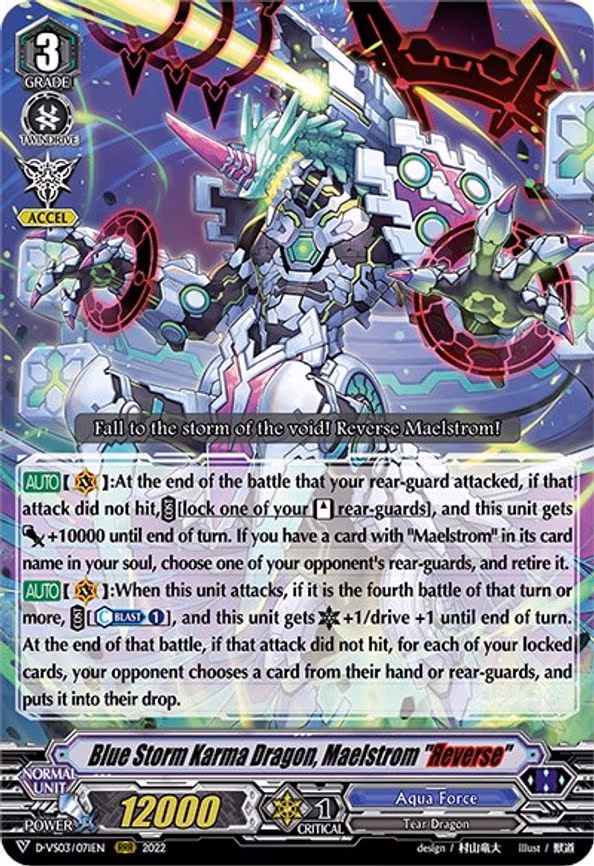 Blue Storm Karma Dragon, Maelstrom "Reverse"