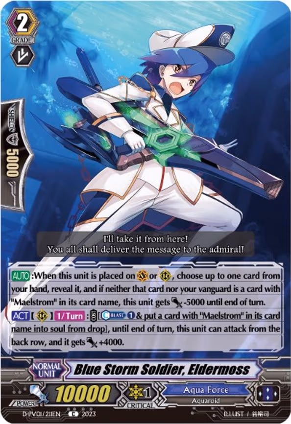 Blue Storm Soldier, Eldermoss