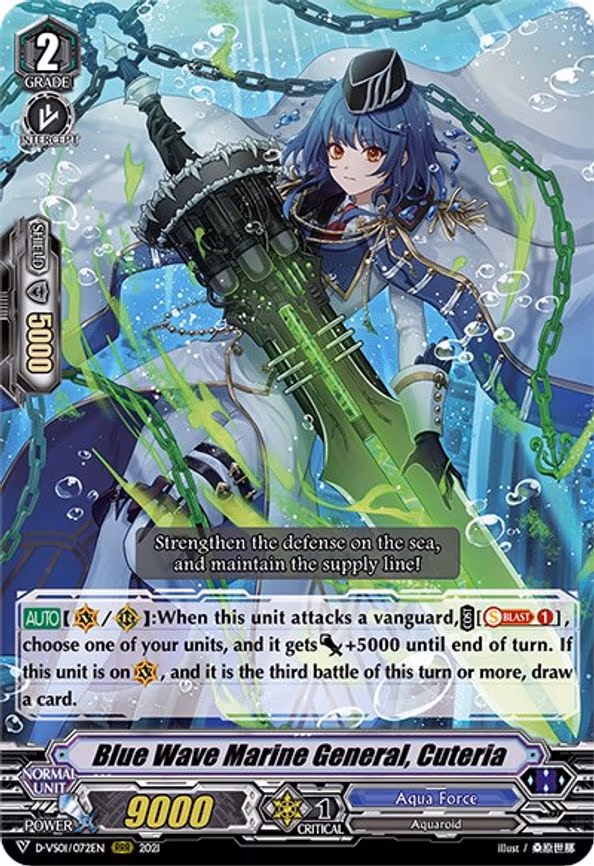 Blue Wave Marine General, Cuteria
