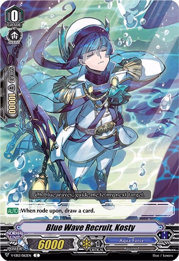 Blue Wave Recruit, Kosty