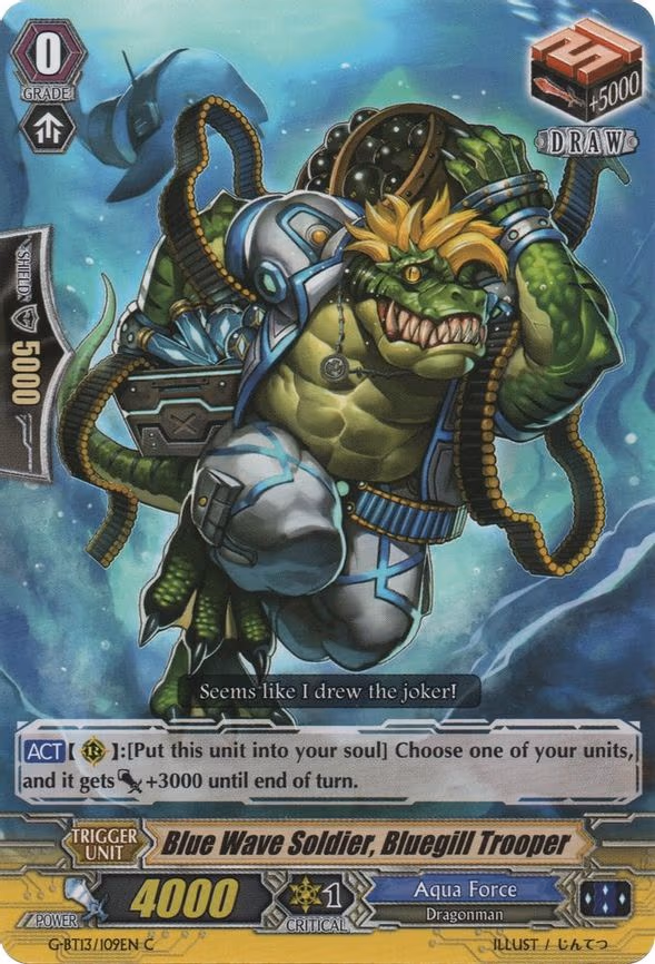 Blue Wave Soldier, Bluegill Trooper - C (G-BT13/109EN)
