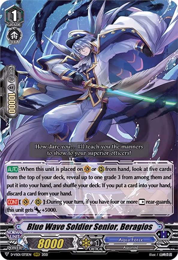 Blue Wave Soldier Senior, Beragios