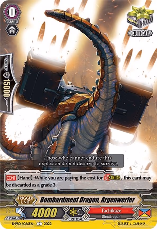 Bombardment Dragon, Argenwerfer