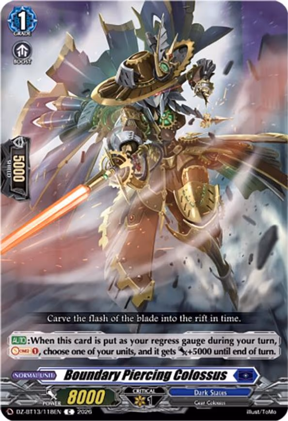 Boundary Piercing Colossus - C (DZ-BT13/118EN)