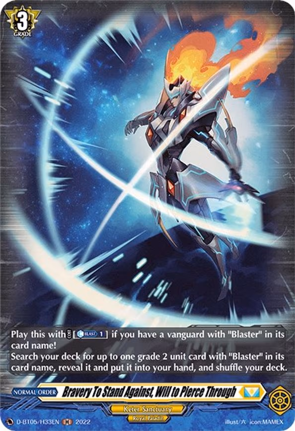 Bravery To Stand Against, Will to Pierce Through (Holo) - H (D-BT05/H33EN)