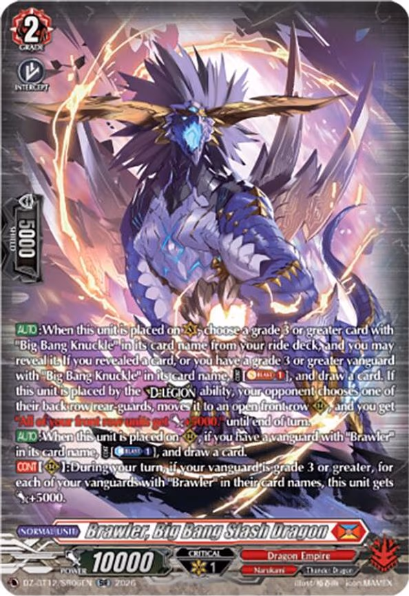 Brawler, Big Bang Slash Dragon - SR (DZ-BT12/SR06EN)