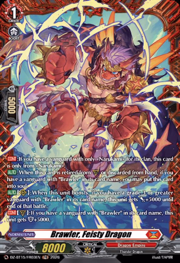 Brawler, Feisty Dragon - Frame Rare (DZ-BT15/FR03EN)