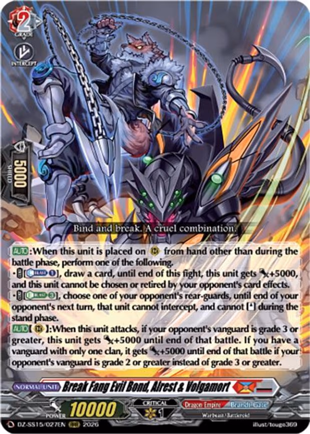Break Fang Evil Bond, Alrest & Volgamort - RRR (DZ-SS15/027EN)