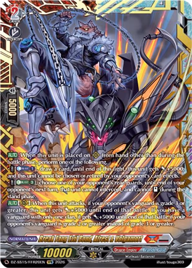 Break Fang Evil Bond, Alrest & Volgamort - Double Frame Rare (DZ-SS15/FFR20EN)