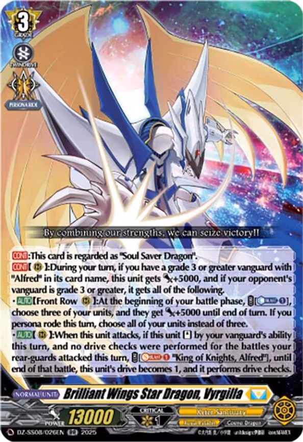 Brilliant Wings Star Dragon, Vyrgilla - RR (DZ-SS08/026EN)