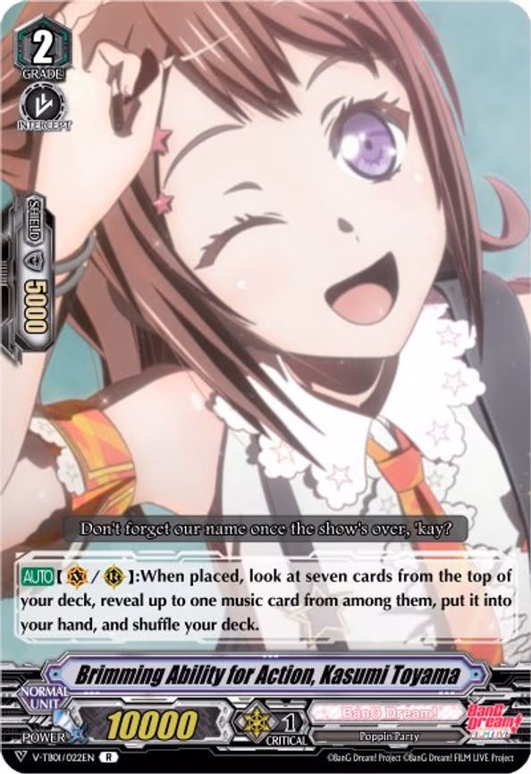 Brimming Ability for Action, Kasumi Toyama - R (V-TB01/022EN)