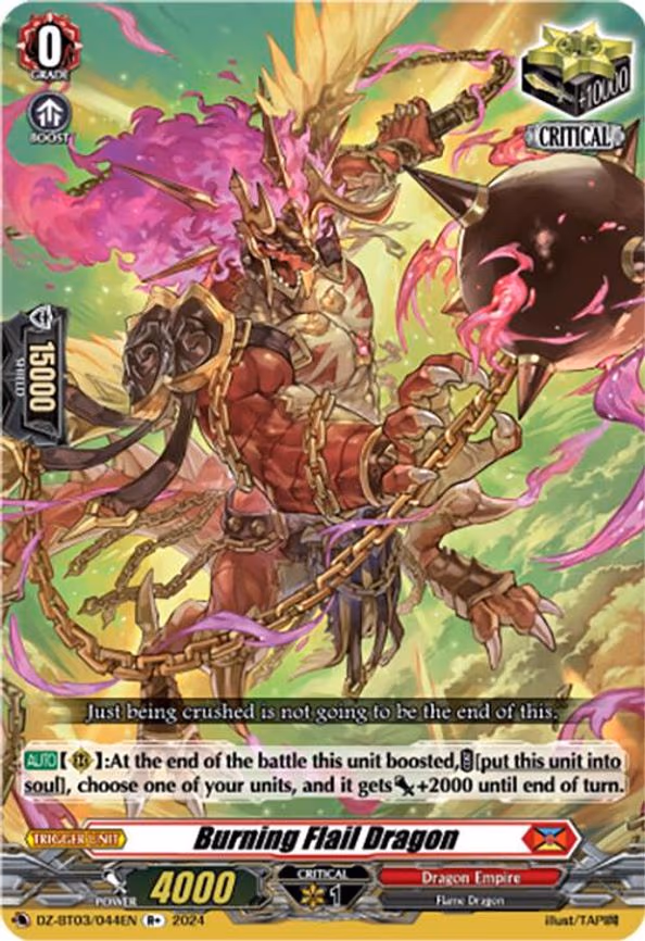 Burning Flail Dragon (R+) - R+ (DZ-BT03/044EN)