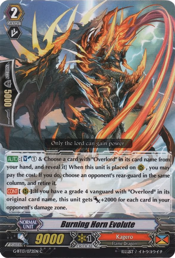 Burning Horn Evolute - C (G-BT13/072EN)