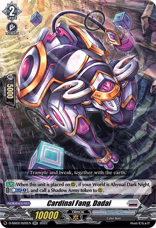 Cardinal Fang, Dadai