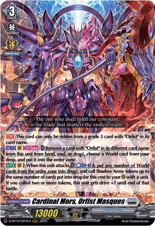 Cardinal Mors, Orfist Masques
