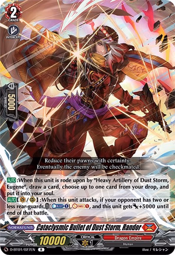 Cataclysmic Bullet of Dust Storm, Randor - R (D-BT01/027EN)