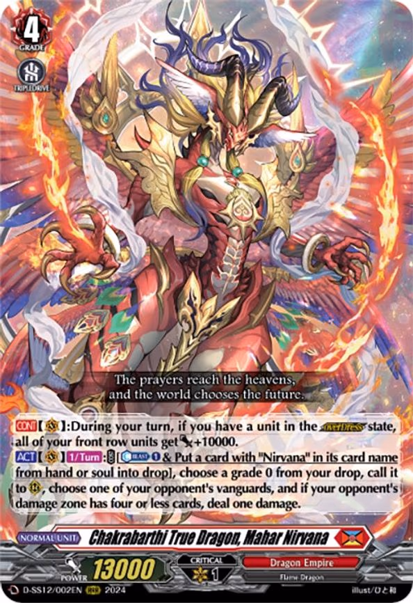 Chakrabarthi True Dragon, Mahar Nirvana - RRR (D-SS12/002EN)