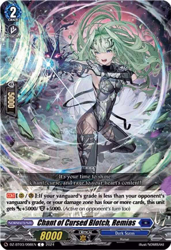 Chant of Cursed Blotch, Remias - C (DZ-BT03/098EN)