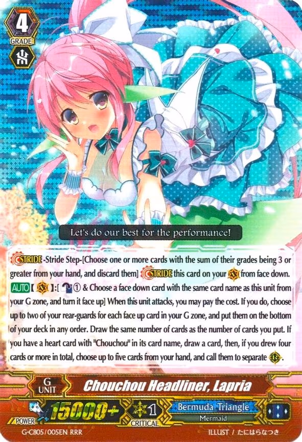Chouchou Headliner, Lapria