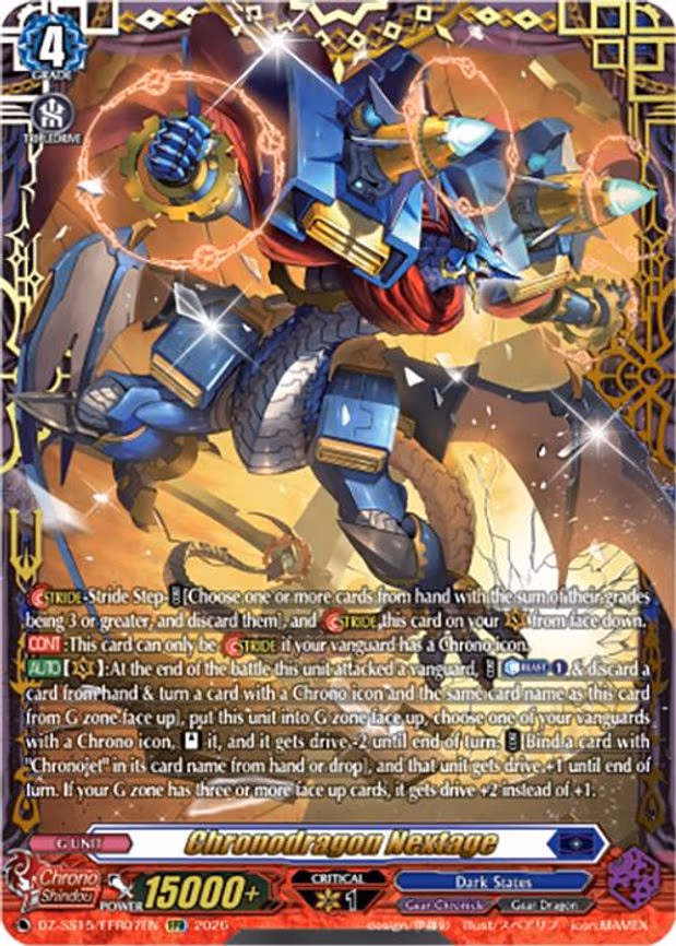 Chronodragon Nextage - Double Frame Rare (DZ-SS15/FFR07EN)