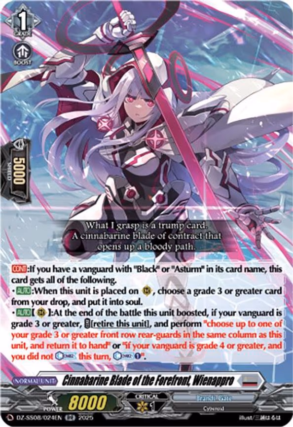 Cinnabarine Blade of the Forefront, Wienappro - RR (DZ-SS08/024EN)
