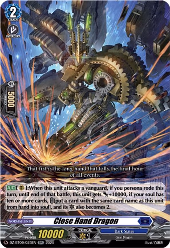 Close Hand Dragon - RR (DZ-BT09/023EN)