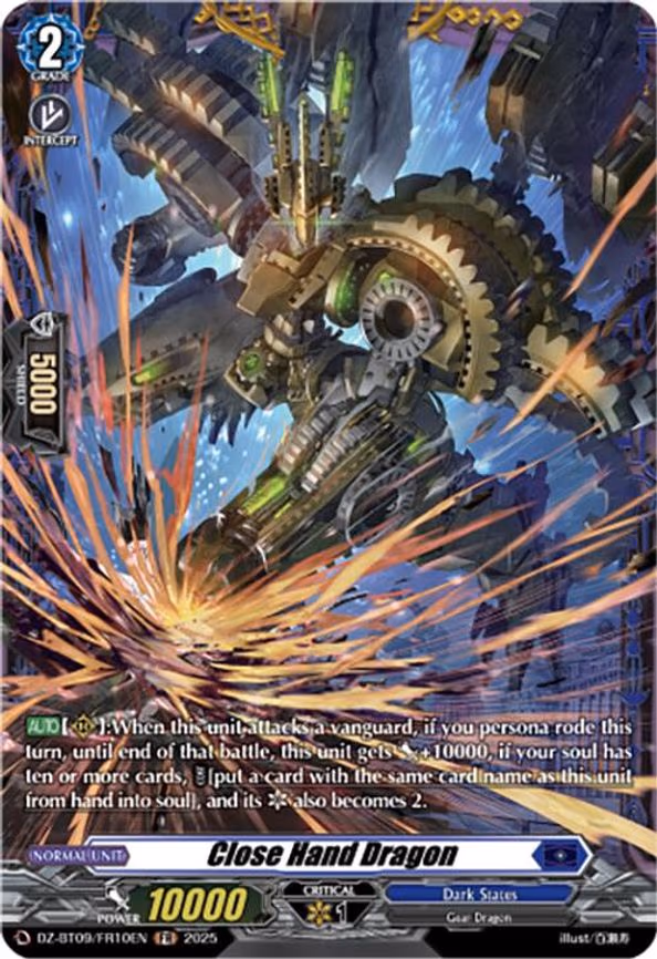 Close Hand Dragon - Frame Rare (DZ-BT09/FR10EN)
