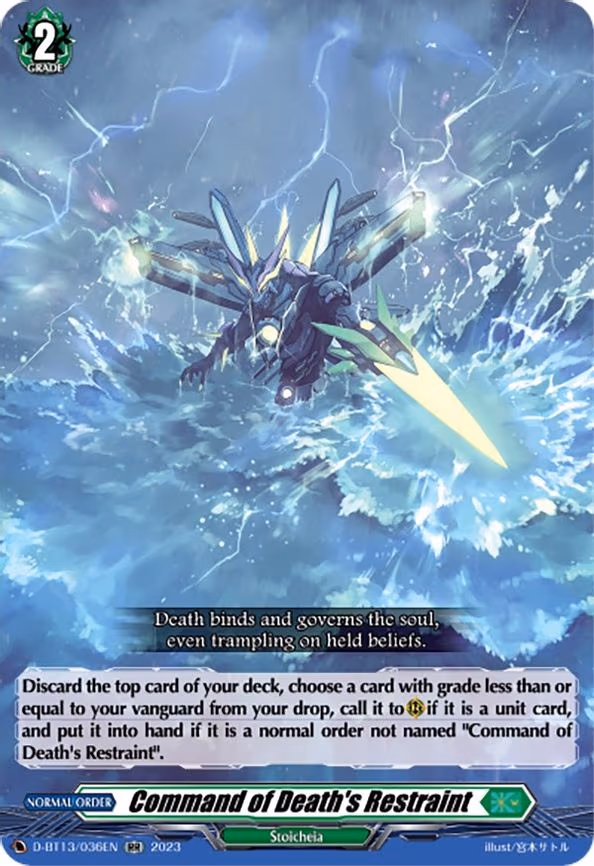 Command of Death's Restraint - RR (D-BT13/036EN)