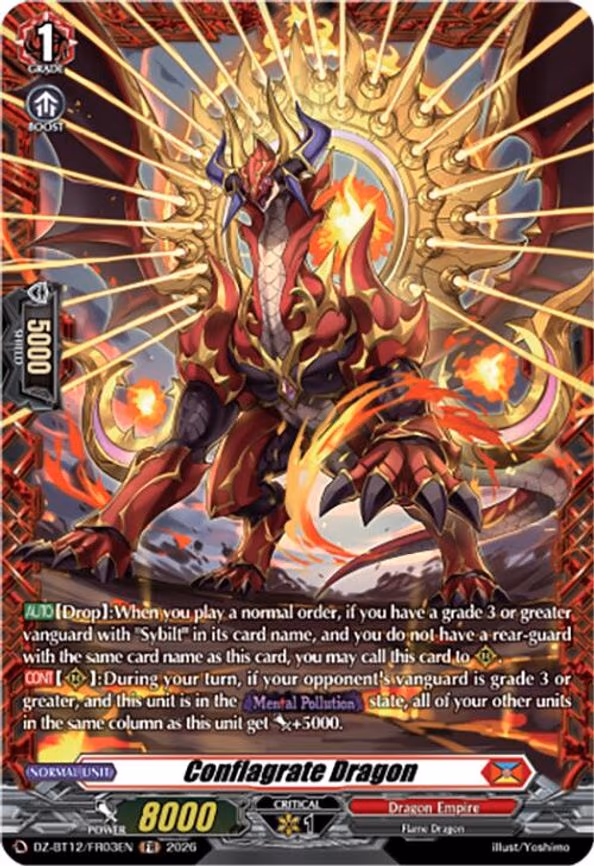 Conflagrate Dragon - Frame Rare (DZ-BT12/FR03EN)