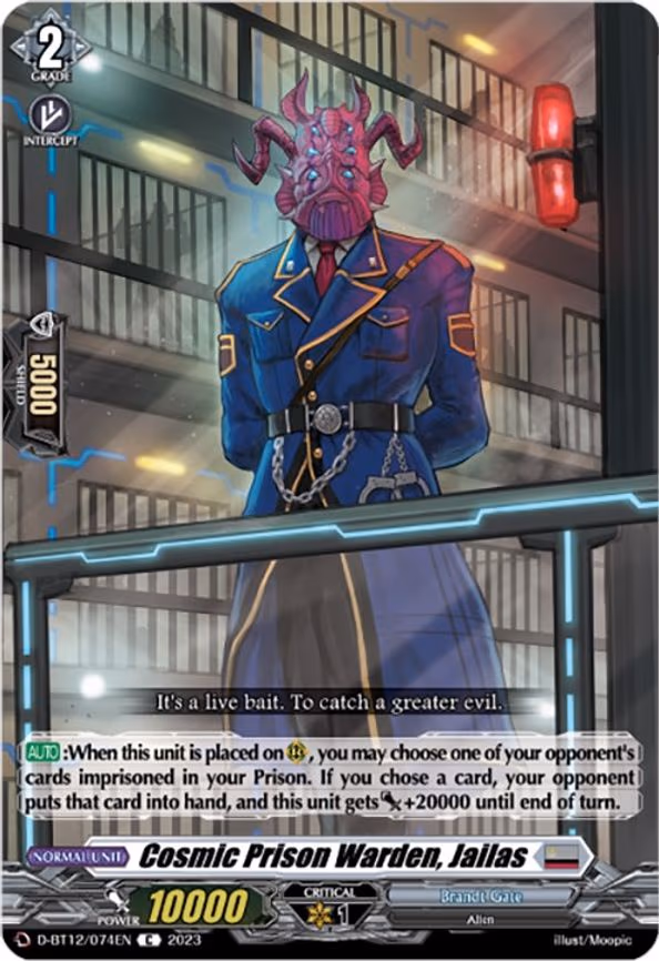 Cosmic Prison Warden, Jailas