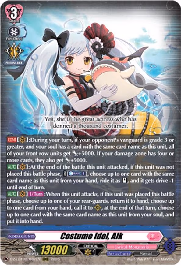 Costume Idol, Alk - RRR (DZ-LBT02/002EN)