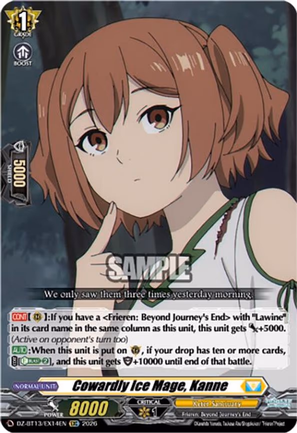 Cowardly Ice Mage, Kanne - EXC (DZ-BT13/EX14EN)
